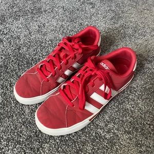 Adidas red white neo sneakers